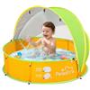 Peradix 4 in 1 Tenda Pop Up per Bambini, Piscina per Neonati con Protezione UV, Piscina con Palline, Tenda da Spiaggia con Zanzariera, Tenda Gioco Portabile, Protezione Solare per l'Estate per Bambini