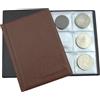 COLLECTOR ALBUM Raccoglitore per 48 Monete di Grande Formato - Compatibile con Crown, 5 £, 5€, 10€, 20€, 25€, 30€ e 50€ (Diametro 30-45 mm) (MARRONE)