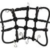 INJORA RC Tetto Rete Bagagli con Ganci per Axial SCX24 Gladiator Bronco C10 JLU Upgrade Parts 1/24 RC Crawler Accessori（Nero）