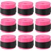 PATIKIL Nastro per Impugnatura Racchetta da Tennis 43.3, pz9 Overgrip Elastiche Antiscivolo Cuscino per Racchetta da Badminton e Canna da Pesca, Rosa