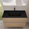 evineo ineo5 evo lavabo integrato slim La: 101,5 P: 46,5 cm, BE0836BM, ineo5 evo nero opaco [Lavabi > Lavabi Integrati]