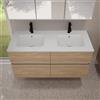 evineo ineo5 evo lavabo doppio slim per mobile La: 121,5 P: 46,5 cm, BE0837WM, ineo5 evo bianco opaco [Lavabi > Lavabi Doppi]