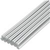 QUARKZMAN Mini Bastoncini di Colla a Caldo per Pistola Colla 7mm x 200mm Argento Metallico 12pz