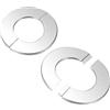 M METERXITY 2-Pack Flangia A Parete Divisibile, Per Tubo Da 1.3 Pollici/32mm Diametro Esterno 304 Piastra Di Copertura Acciaio Piastre Di Copertura Per Tubi Dell'Acqua/Rubinetti