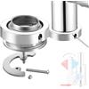 LIBRNTY Base di Fissaggio Rubinetto,Supporto Universale per Miscelatore,Kit di Installazione per Rubinetto - Facile da Montare,Resistente e Antiscivolo,Compatibile con Rubinetti a Acqua Calda e Fredda