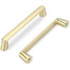 SYZOW 6 Pezzi Maniglia per mobili, maniglia per mobili antico, design vintage, maniglia per porta mobile antico 96mm in lega di zinco (Oro)