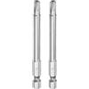 QUARKZMAN 2pz T30 Bit Torx di Sicurezza 1/4 Gambo Esagonale 3 Lungo Acciaio S2 Magnetica Antimanomissione Star Bits Cacciavite Testa Torx con Foro per Rimuovere Viti Fissaggio