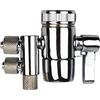 PAROAD 2-vie 3/8 e 5/16 pollici OD Valvola di scambio per rubinetto cromato per filtro acqua da banco, purificatore d'acqua, filtro RO ad osmosi inversa, adattatore per rubinetto a tubo