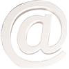 Rayher MDF simbolo @, FSC 100%, bianco, 10,3x2x11cm, 64571102