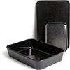 Master Class MasterClass 3pc Set di pentole antiaderenti in smalto vetroso con 1x padella per arrosti e 2x teglie da forno