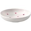 Villeroy & Boch like. by With Love ciotolina portasalse, ca. 12 x 12 x 3 cm, bianca con decorazione rossa, lavabile in lavastoviglie e utilizzabile nel microonde, motivo a cuore, porcellana Premium