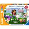 Ravensburger tiptoi puzzle 00198 puzzle per piccoli esploratori: Gabby's Dollhouse, puzzle per bambini dai 4 anni in su, per 1 giocatore