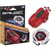 Hasbro Beyblade X, Lanciatore a Corda con Rotazione a Sinistra con bey di Attacco di Takara Tomy con Rotazione a Sinistra, trottole da Battaglia Giocattolo, dagli 8 Anni in su