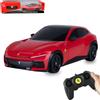 JAMARA Ferrari Purosangue 402255 1:24 2,4 GHz, auto radiocomandata per bambini, auto giocattolo con telecomando, modello auto, regalo per bambini, verniciatura fedele