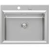 Foster 4505 050 Lavello da Incasso 1 Vasca Monovasca 603 x 513 mm semifilotop Serie Stripe Acciaio Inox 4505050