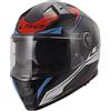 LS2 Casco FF811 VECTOR 2 CARBON SAVAGE Blu Rosso LS2