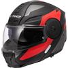 LS2 Casco FF902 SCOPE II DURIA Nero Rosso LS2