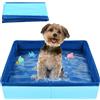 LQTSLFM Piscina per Gatti, Piscinetta per Gatti, Piscina Cani, Piscina per Gatti Pieghevole, Piscina Gioco per Cani e Gatti Possano Giocare nell'acqua, Fare il Bagno e Riposare (50x10cm-BluB)