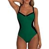 CheChury Costume Intero Donna Modellante Contenitivo Costumi da Bagno Interi Curvy Donna Scollo a V Elegante Taglie Forti Costumi Interi Mare Pancia Piatta Push up Costume Piscina Monokini Swimwear