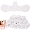 lurora2021 12 Pezzi Fodere per Reggiseno In Cotone Riutilizzabili Inserti per Reggiseno In Cotone Lavabile Fodere Antisudore per Reggiseno Da Donna Fascia Banda Sottoseno In Cotone per Donna, Bianco