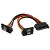 InLine Cavo SATA alimentazione da 15pin Power SATA maschio (Alim.) a 2x 15pin Power SATA femmina (HDD), cscatto, 90 gradi valto [4043718122561]