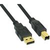 Inline Cavo usb Inline 2.0 Typ-A su Typ-B 1m nero [34510S]