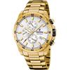 Festina Orologio Uomo Analogico in Acciaio Inossidabile 316L Dorato - Movimento al Quarzo - Cronografo - Calendario - Vetro Minerale ad Alta Resistenza - Impermeabile 10 ATM F20541/1 Chrono Sport