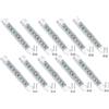 VEQENMOT 10pcs Luce di Posizione Laterale bianche - 12-24V 9 LED, impermeabili Luci di posizione laterali per rimorchio, camion, barca, camper, furgone - Luci di ingombro posteriori anteriori/posteriori