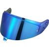 MXJ Gear Visiera Casco Moto per Shark SKWAL i3/RIDILL 2/ D-SKWAL 3,Visiera per Casco,Sostituzione della Visiera della Lente del Casco del Parabrezza del Motociclo per Il Casco Viso Aperto (Blu Cromato)