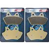 SYUU S SYUU Pastiglie Freno Anteriore e Posteriore per moto Compatibili con Harley Dyna FXDC/FXDCi Super Glide Custom 2005 2006 2007 per montagna, tour motocistici, lunghe percorrenze FA400F FA400