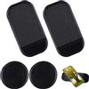 RONGWANGFU Tappetino Antiscivolo per Cruscotto Auto, 4 Tappetini in Silicone Con Forte Adesione per Decorazione, Occhiali, Telefono Cellulare (Rotondo, Rettangolare)