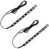 Kinstecks 2PCS 9LEDs Moto Barra LED Striscia Barra Indicatore di direzione Indicatore luci lampeggiante Striscia Targa di riserva Luce targa per motociclette ATV Scooter Veicoli