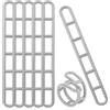 YFelomatric 12 pezzi di elemento di tensionamento in plastica, tenditore a 6 fori per campeggio, tenditore per tende da campeggio, tenditore in gomma per tende da campeggio, tenditore per tende da sole e tettoie