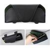 Xiuyer Porta Occhiali Auto, Portaocchiali Auto, Accessori Auto, Porta Occhiali, Clip per Occhiali da Auto in Pelle PU, Magnetico, Universale Accessori per Autos Interni(Nero)