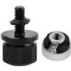 Hoxfly Viti per Sella Moto, Viti di Montaggio per Bulloni Sella Moto Alluminio Anodizzato, 1/4-20 Bulloni Fissaggio Sella Moto, per Harley Touring Sportster Dyna Softtail Far Boy (Nero)
