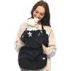 MijaCulture Mija 4023 - Copritutto universale per Baby Carrier/Traget/Cape 4023 (nero/con stelle 2)