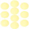 EXCEART Set di 10 pellicole diffusori adesivi tondi 12 cm, filtri correttori di colore giallo per illuminazione a LED e faretti, modificatori di luce per ambienti interni