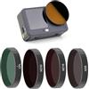 GEPULY Set di filtri per DJI Action 6 - Push in CPL ND8 ND16 ND32 filtro polarizzato a densità neutra, multi-rivestito/telaio in metallo/vetro HD DJI OSMO accessori