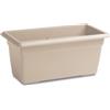 STEFANPLAST - Fioriera Rettangolare Linea Mediterraneo Bianco Travertino 80 cm - h34x80x39 cm