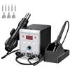 Jradse Stazione Saldante, 700W Stazione Saldatura e ad Aria Calda 2 in 1 Saldatore Stagno con Display a LED, Stazione Dissaldante per Elettronica, Progetti fai-da-te, Riparazione