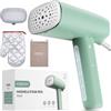 HOMEASY Ferro da Stiro Verticale Leggero, Stiratrice a Vapore 110ml Serbatoio Removibile 800W, Riscaldamento Rapido in 45s per la Vita Quotidiana e i Viaggi (Verde)