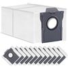 LOOHAOC 12 pcs Sacchetti per Dreame L10s Pro Ultra/L10s Plus/X40 Ultra/L30/L20 Ultra/X30 Ultra/X30 Pro Plus/S30/S10/Mova E30 Ultra/Mova P50 Pro Ultra,P50 Pro Ultra Accessori