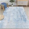 WUTONG Tappeto Salotto 120x160cm,Blu Moderno Morbido Tappeto Camera da Letto Lavabile,Astratto Pelo Corto,Antiscivolo per Soggiorno Ufficio Cucina