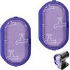Peixiong Confezione da 2 filtri di ricambio per aspirapolvere Dyson DC30/DC31/DC34/DC35/DC44/DC45/DC43H Digital Slim, DC56, pre-filtro di ricambio per aspirapolvere Dyson, parte di ricambio #917066-02 (viola)