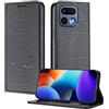 XINYEXIN Custodia per Realme 16 Pro, Cover a Libro in Pelle PU con Blocco RFID, Slot per Carte, Supporto, Protezione Completa Antiurto - Nero