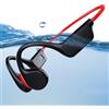 fesoklaf Cuffie a conduossea, IPX8, impermeabili, per nuoto, con memoria 32G, Bluetooth 5.3, cuffie sportive con microfono senza fili, per corsa, nuoto, ciclismo, allenamento