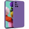 MyGadget Cover per Samsung Galaxy A51 4G - Custodia in Silicone Morbido a Doppio Strato - Case con Protezione Fotocamera & Fodera Interna Antigraffio - Lilla
