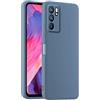 HULLIN Custodia per Telefono in Silicone Colorato, Adatta per OPPO Reno6 5G (6.43) - Grigio lavanda