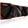 Kimpad Special Geometry Series - Tappetino Gaming XXL Performance e Stile - Mousepad 900 x 300 x 4 mm - Design Innovativo per Precisione Estrema - Bordi Rosso Resistente - Impermeabilità Garantita