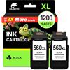 COLORETTO 560 XL Sostituzione Cartuccia d'inchiostro per Canon PG-560XL Compatibile con TS7450 TS7451 TS5351 TS5352 TS5350a TS5351a TS5352a TS5353 TS7450a TS7451a TS5353a TS5355a